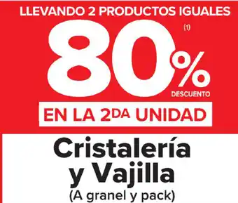 Carrefour Market Cristalería y Vajilla oferta