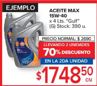 Carrefour Market Gulf Aceite Max 15W-40 oferta