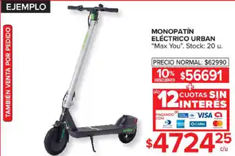 Max You Monopatín Elèctrico Urban