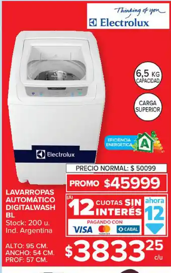 Carrefour Market Lavarropas Automático Digitalwash Bl oferta