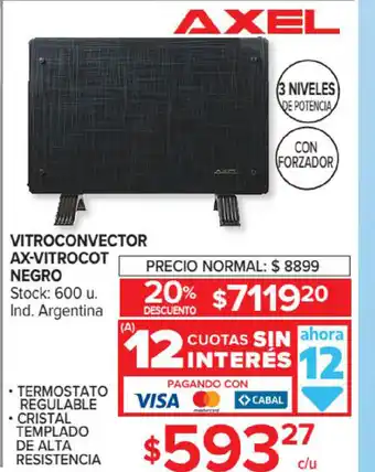 Carrefour Market Vitroconvector Ax-Vitrocot Negro oferta
