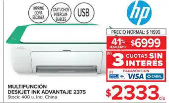 Carrefour Market Multifunción Deskjet Ink Advantaje 2375 oferta