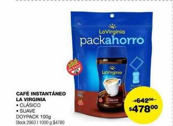 Atomo Conviene Café instantáneo la virginia oferta