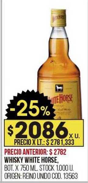 Coto Whisky white horse oferta