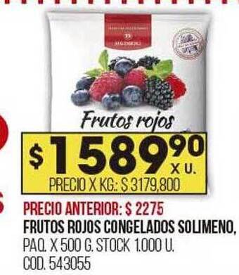 Coto Frutos rojos congelados solimeno oferta