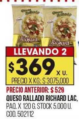 Coto Queso rallado richard lac oferta