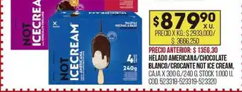 Coto Helado americana-chocolate blanco-crocante not ice cream oferta