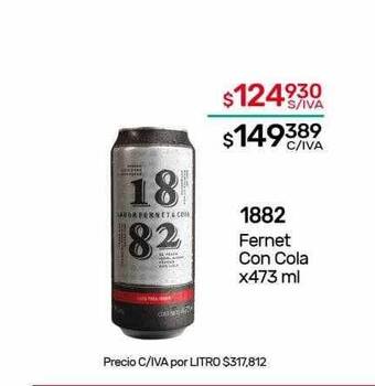 Nini Mayorista 1882 fernet con cola oferta