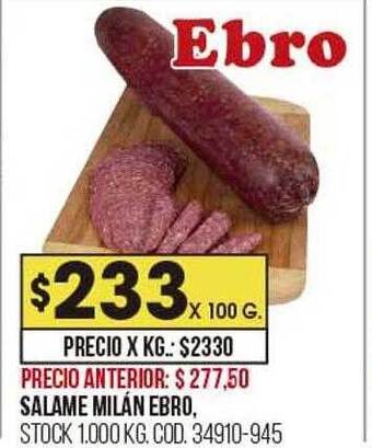 Coto Salame milán ebro oferta