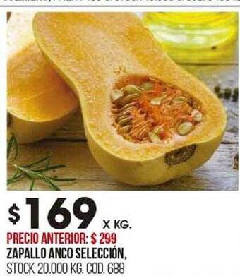 Coto Zapallo anco selección oferta