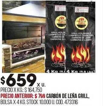 Coto Carbón de leña grill oferta