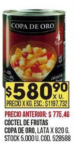 Coto Cóctel de frutas copa de oro oferta