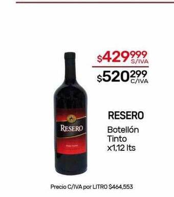 Nini Mayorista Resero botellón tinto oferta