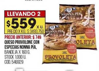 Coto Queso provolone con especias nonna pía oferta