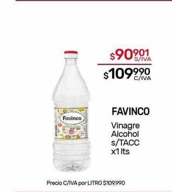 Nini Mayorista Favinco vinagre alcohol s-tacc oferta