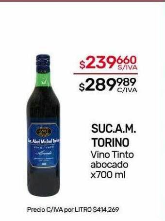 Nini Mayorista Suc.a.m torino vino tinto abocado oferta