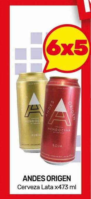 Nini Mayorista Andes origen cerveza lata oferta