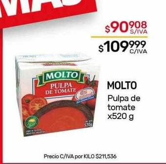 Nini Mayorista Molto pulpa de tomate oferta
