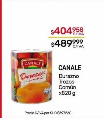 Nini Mayorista Canale durazno trozos común oferta
