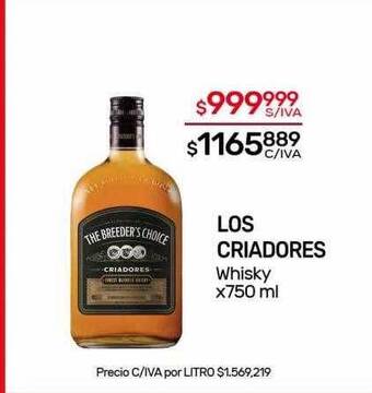 Nini Mayorista Los criadores whisky oferta