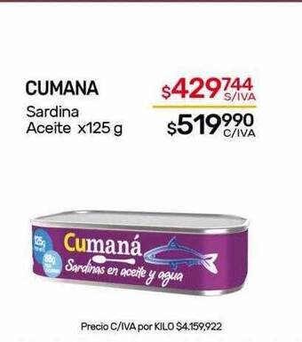 Nini Mayorista Cumana sardina aceite oferta