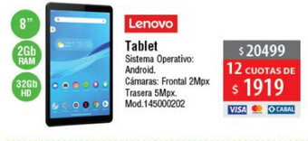Casa Silvia Lenovo Tablet oferta