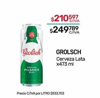 Nini Mayorista Grolsch cerveza lata oferta