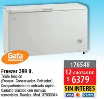 Casa Silvia Gafa Freezer 399lt oferta
