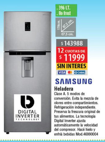 Casa Silvia Samsung Heladera oferta