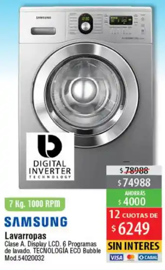Casa Silvia Drean Lavarropas 7kg oferta