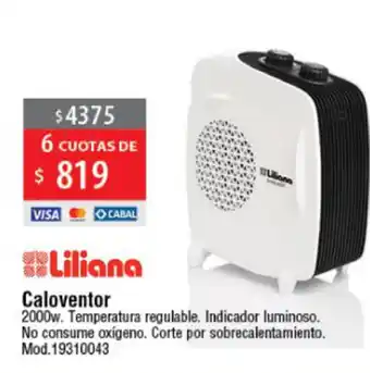 Liliana Caloventor 2000w
