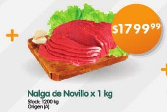 Supermercados Buenos Días Nalga de Novillo x 1kg oferta