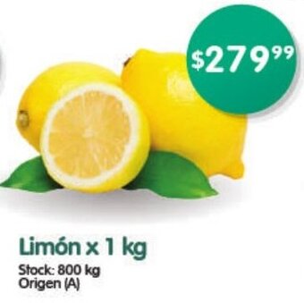 Supermercados Buenos Días Limón x 1kg oferta