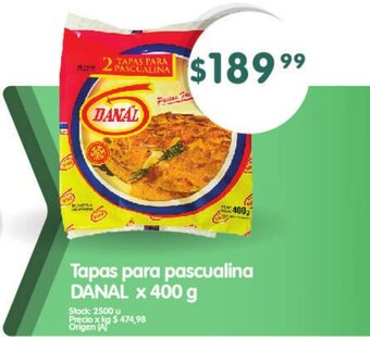 Supermercados Buenos Días Tapas para Pascualina DANAL x 400g oferta