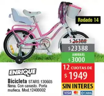 Casa Silvia Enrique Bicicleta Stars 130665 oferta