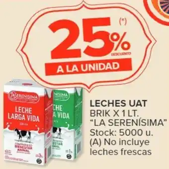 Carrefour Leches AUT Beik LA SERENÍSIMA x 1lt oferta