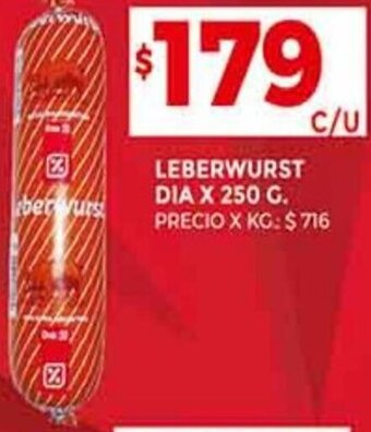 Supermercados DIA Leberwurst Dia 250g oferta