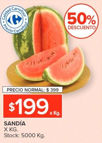 Carrefour Sandía x kg oferta