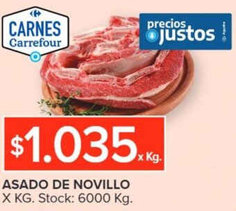 Carrefour Asado de Novillo x kg oferta