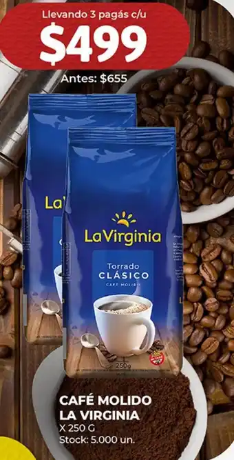 Supermercados Tadicor Café Molido La Virginia 250g oferta