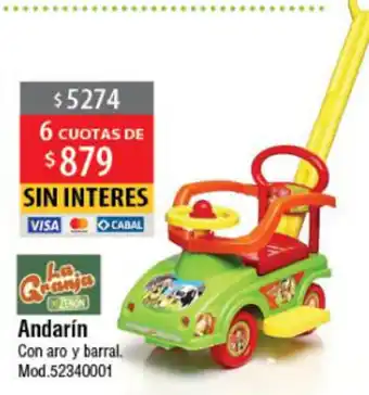 Andarín Con aro y barral