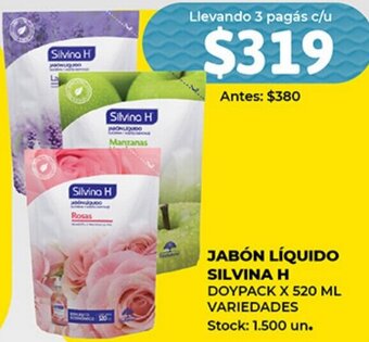 Supermercados Tadicor Jabón Líquido Silvina H oferta