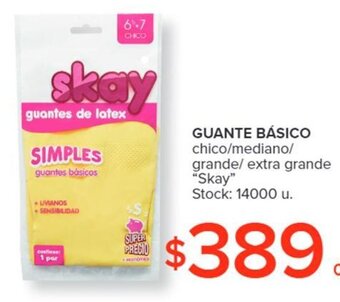 Carrefour Guante Básico chico / mediano / grande / extra grande SKAY oferta