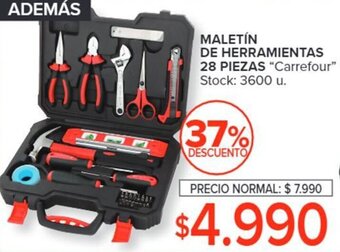 Carrefour Maletín de Herramientas 28 piezas CARREFOUR oferta