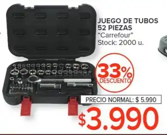 Carrefour Juego de Tubos 52 piezas CARREFOUR oferta
