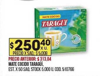 Coto Mate cocido taragüi oferta