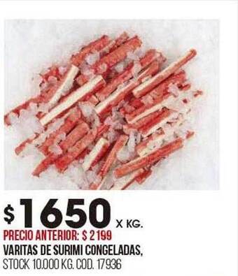 Coto Varitas de surimi congeladas oferta