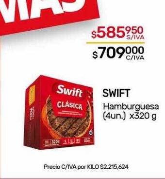 Nini Mayorista Swift hamburguesa oferta