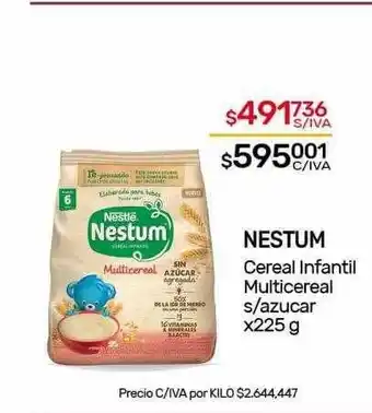 Nini Mayorista Nestum cereal infantil multicereal oferta