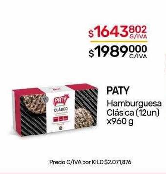 Nini Mayorista Paty hamburguesa clásica oferta